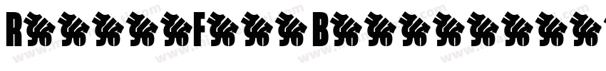 RifficFree Bold字体转换